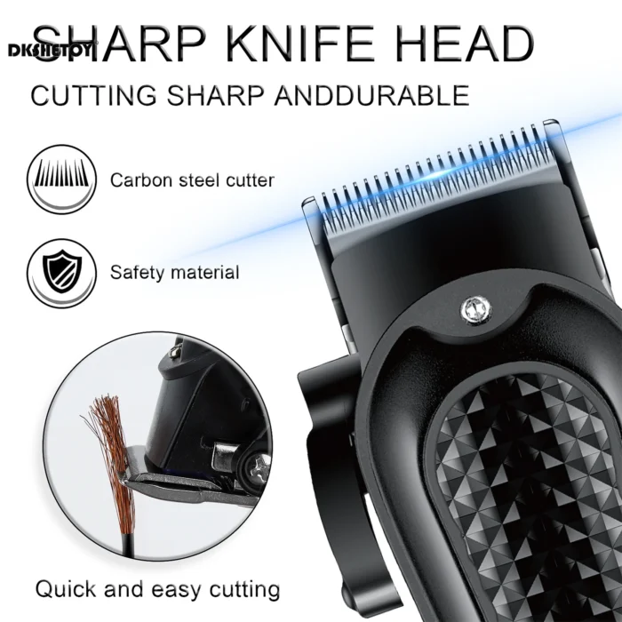 HIENA Electric Hair Clipper Barber Finish Cutting Machine usb Rechargeable Cordless Beard Trimmer Wet and Dry haircut HYN-212 - Image 4